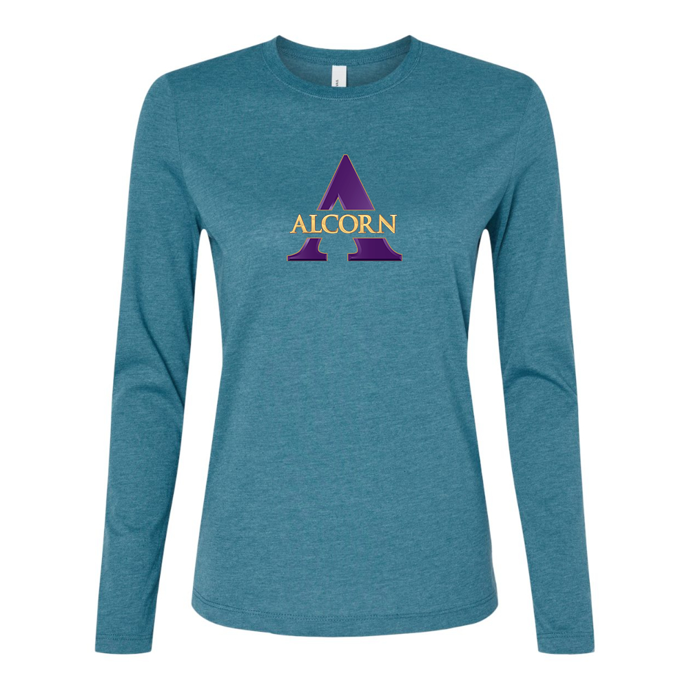 BELLA CANVAS Women’s Alcorn State Braves Jersey Long Sleeve Tee