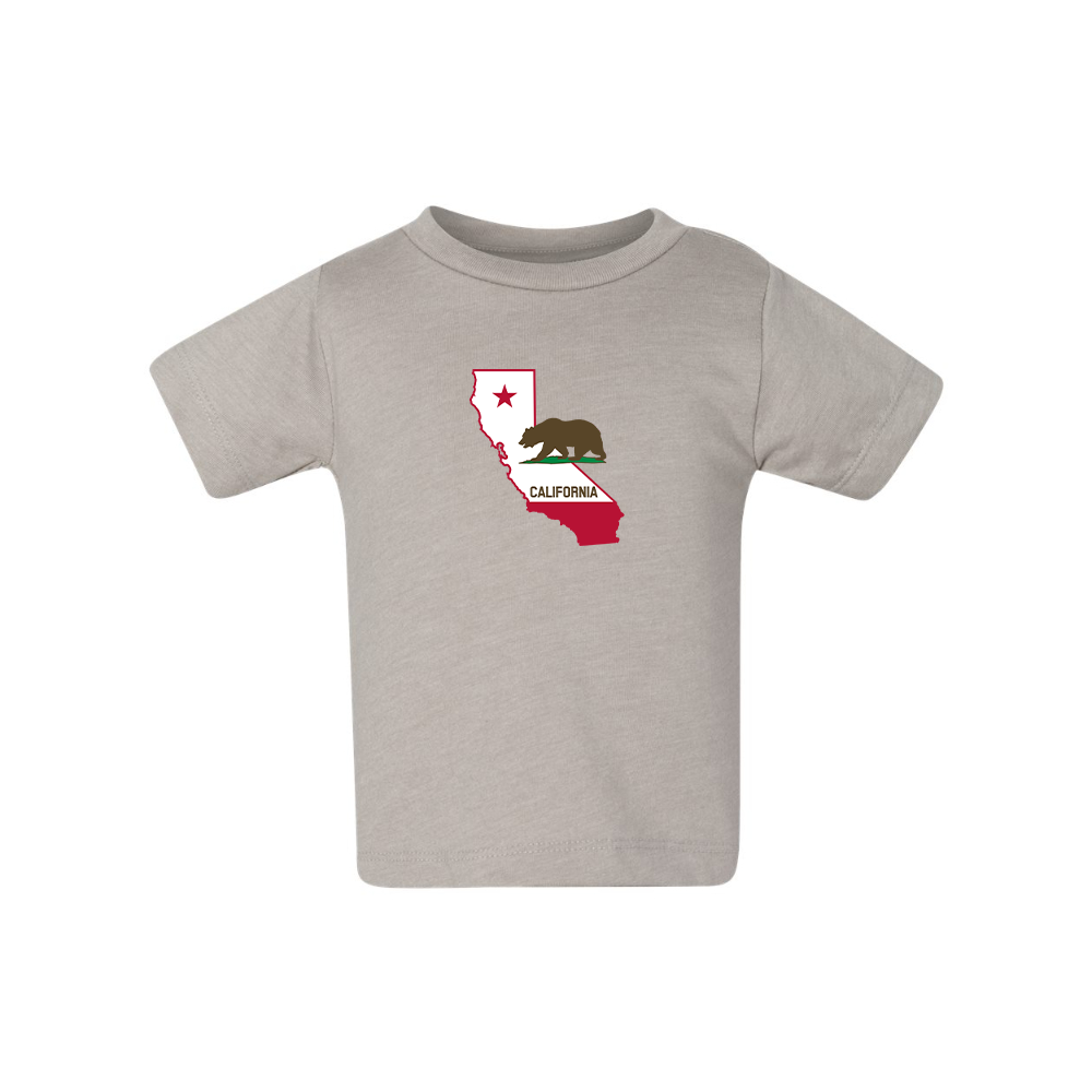 California Bear Map BELLA CANVAS Infant Jersey Tee