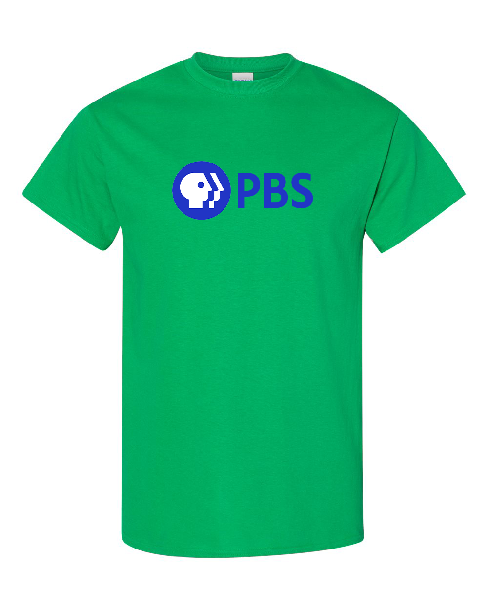 Men's PBS Blue Gildan Heavy Cotton T-Shirt