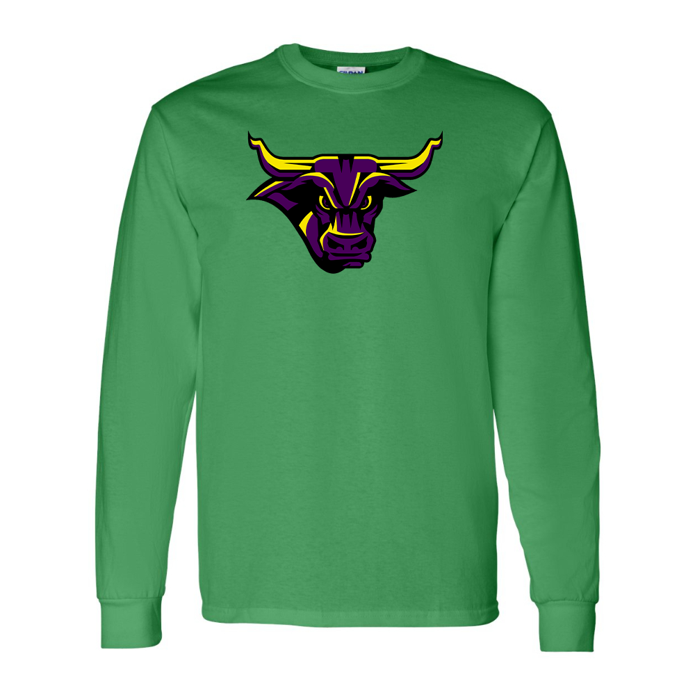 Men's Minnesota State Mavericks Gildan Heavy Cotton Long Sleeve T-Shirt