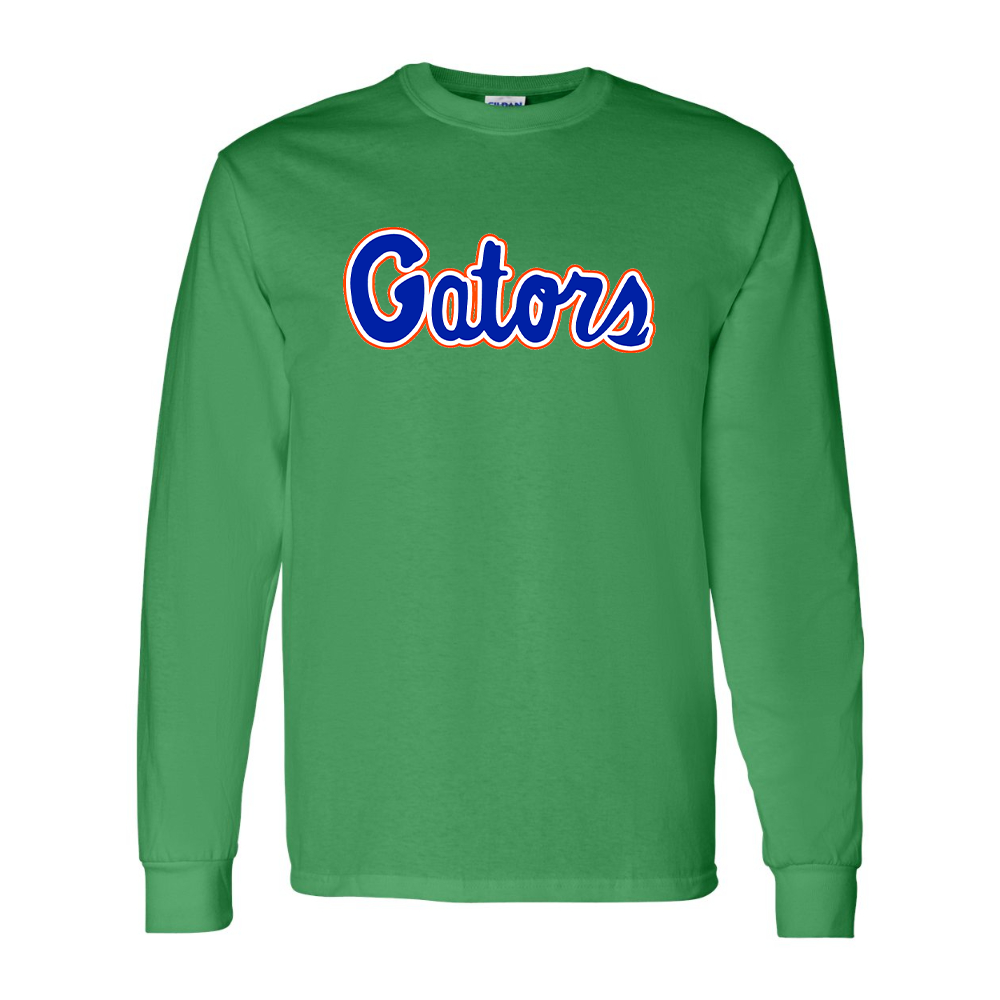Men's Florida Gators Script Gildan Heavy Cotton Long Sleeve T-Shirt