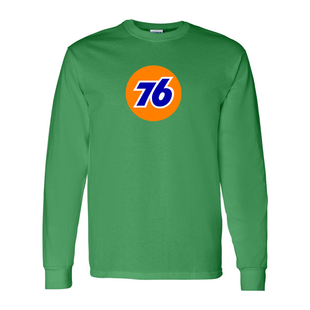 Men's 76 Gas Station Gildan Heavy Cotton Long Sleeve T-Shirt