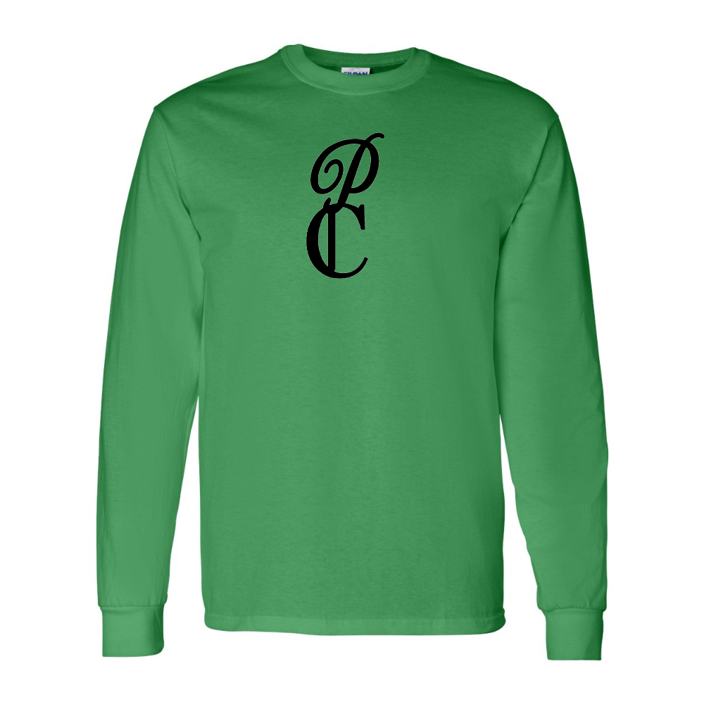 Men's P & C Black Gildan Heavy Cotton Long Sleeve T-Shirt