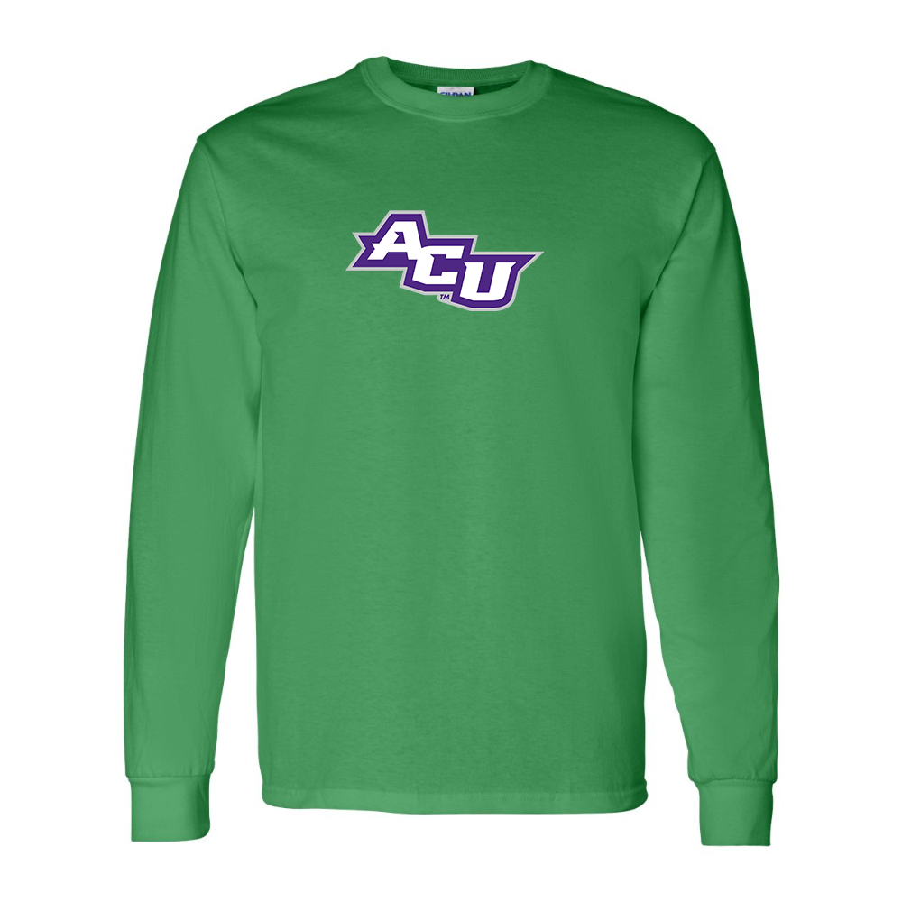 Men's Abilene Christian Wildcats Gildan Heavy Cotton Long Sleeve T-Shirt