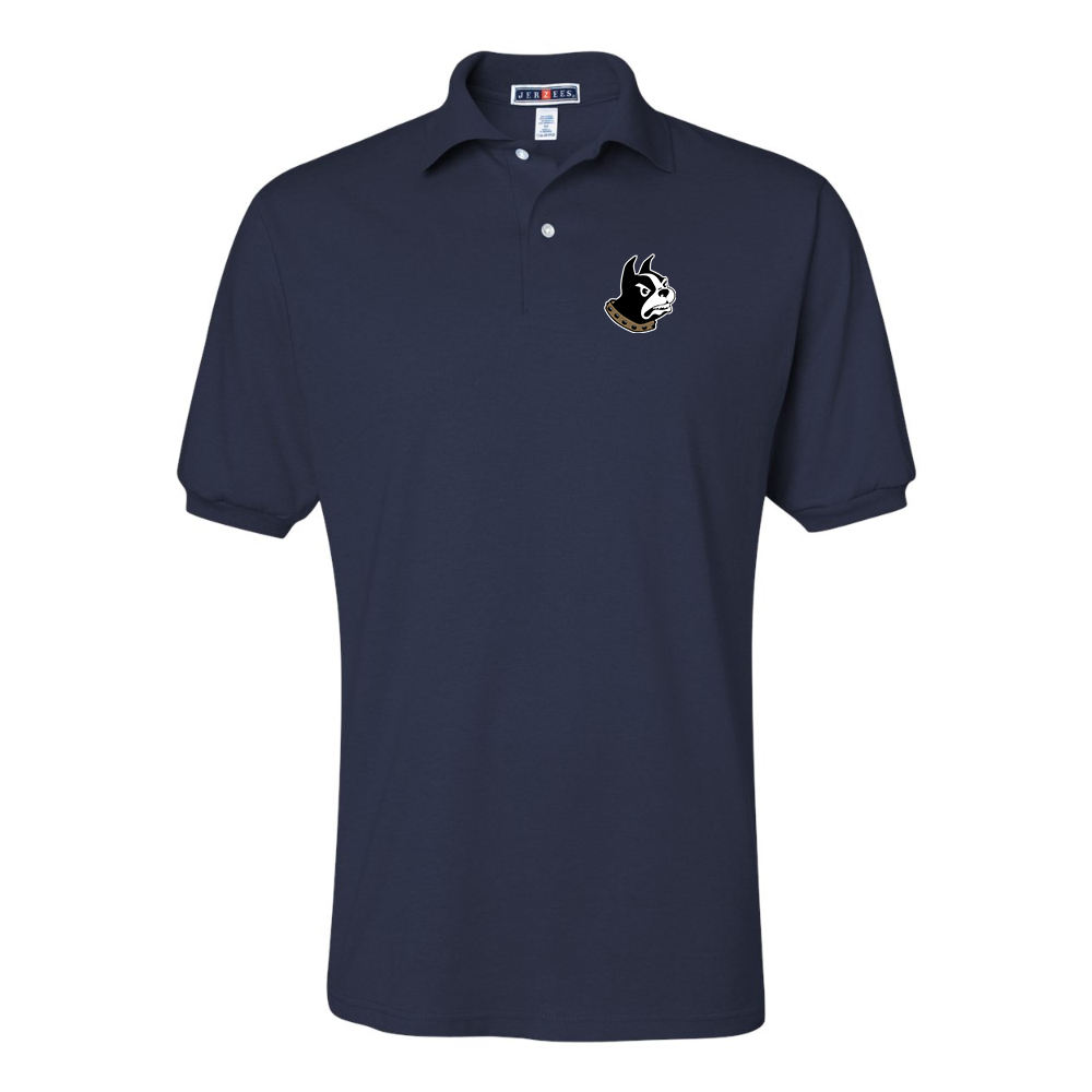 Men's Woffrd Terriers JERZEES SpotShield polo