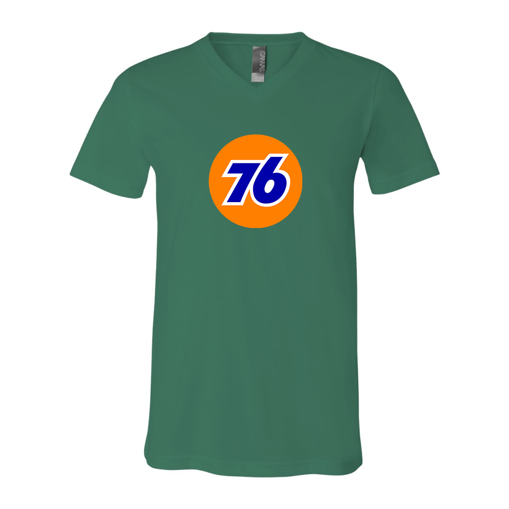 76 Gas Station BELLA CANVAS - Jersey V-Neck T-Shirt
