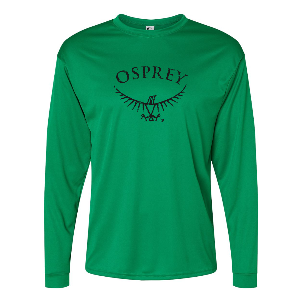 Men's Osprey Black Performance Long Sleeve T-Shirt