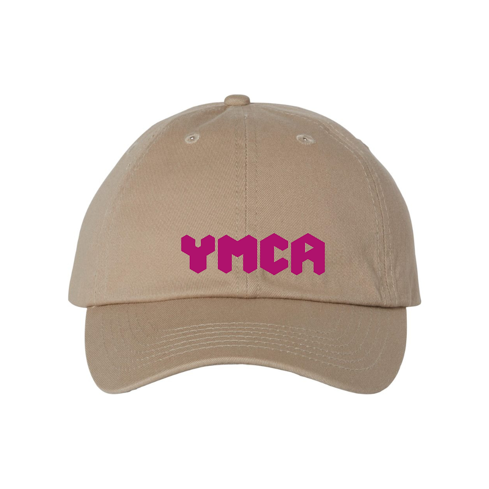 YMCA Mauve Valucap Adult Bio-Washed Classic Dad Hat