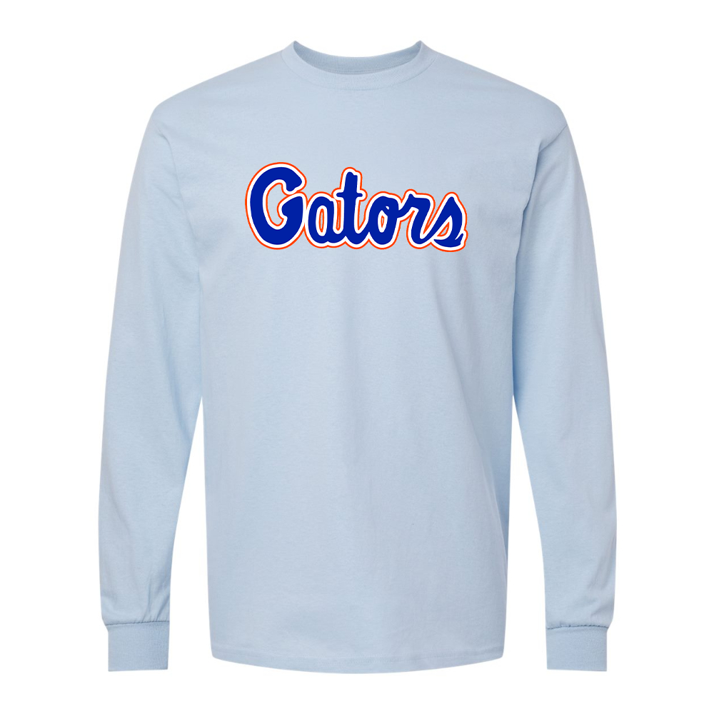 Men's Florida Gators Script Gildan Heavy Cotton Long Sleeve T-Shirt