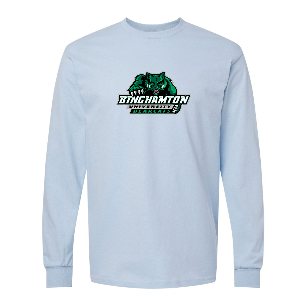 Men's Binghamton Bearcats Gildan Heavy Cotton Long Sleeve T-Shirt