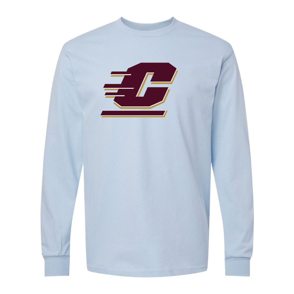 Men's Central Michigan Chippewas Gildan Heavy Cotton Long Sleeve T-Shirt