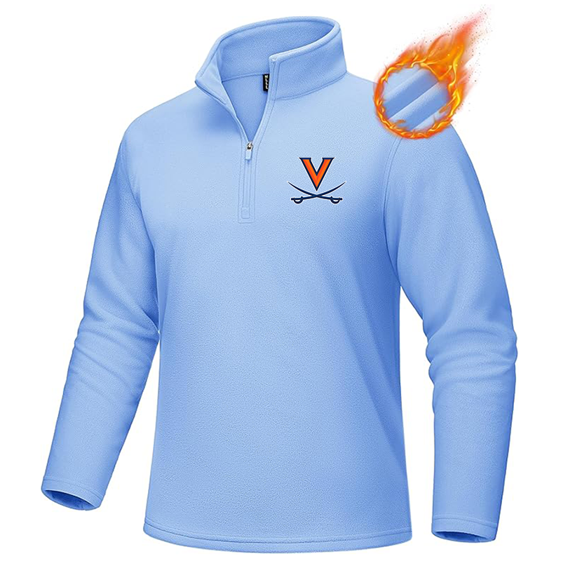 Men's (Design Here) MAGCOMSEN Men_s Quarter-Zip Pullover Polar Fleece Sweatshirt Stand Collar Long Sleeve Shirt for Men Thermal Winter Fall
