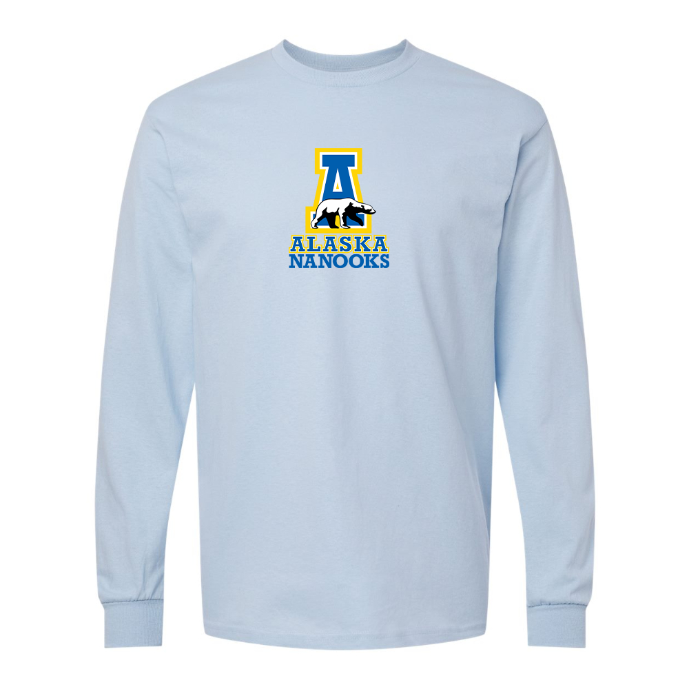 Men's Alaska Nanooks Gildan Heavy Cotton Long Sleeve T-Shirt