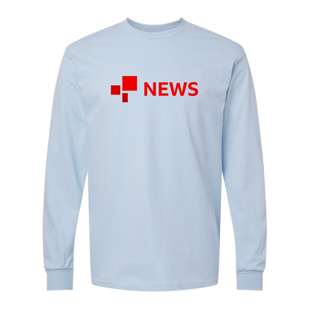 Men's BBC News Gildan Heavy Cotton Long Sleeve T-Shirt