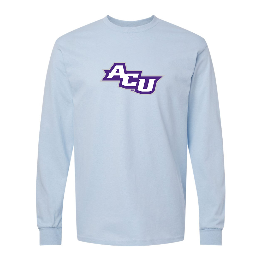 Men's Abilene Christian Wildcats Gildan Heavy Cotton Long Sleeve T-Shirt