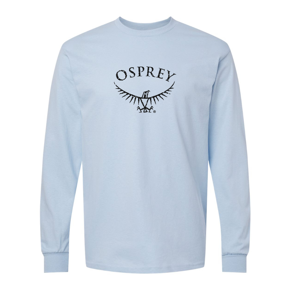 Men's Osprey Black Gildan Heavy Cotton Long Sleeve T-Shirt