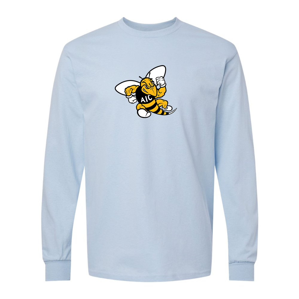 Men's AIC Yellow Jackets Gildan Heavy Cotton Long Sleeve T-Shirt