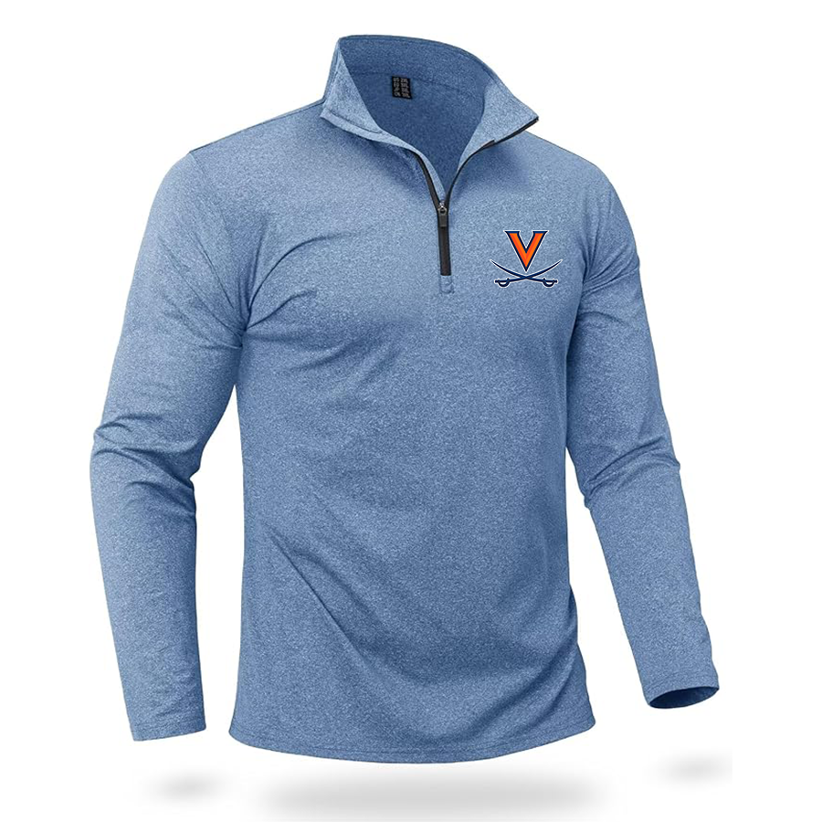 Men's (Design Here) Boladeci Men_s Quarter Zip Pullover Premium Fleece Lined Heather Long Sleeve Golf Shirts Midweight 1_4 Half Zip Sweatshirts