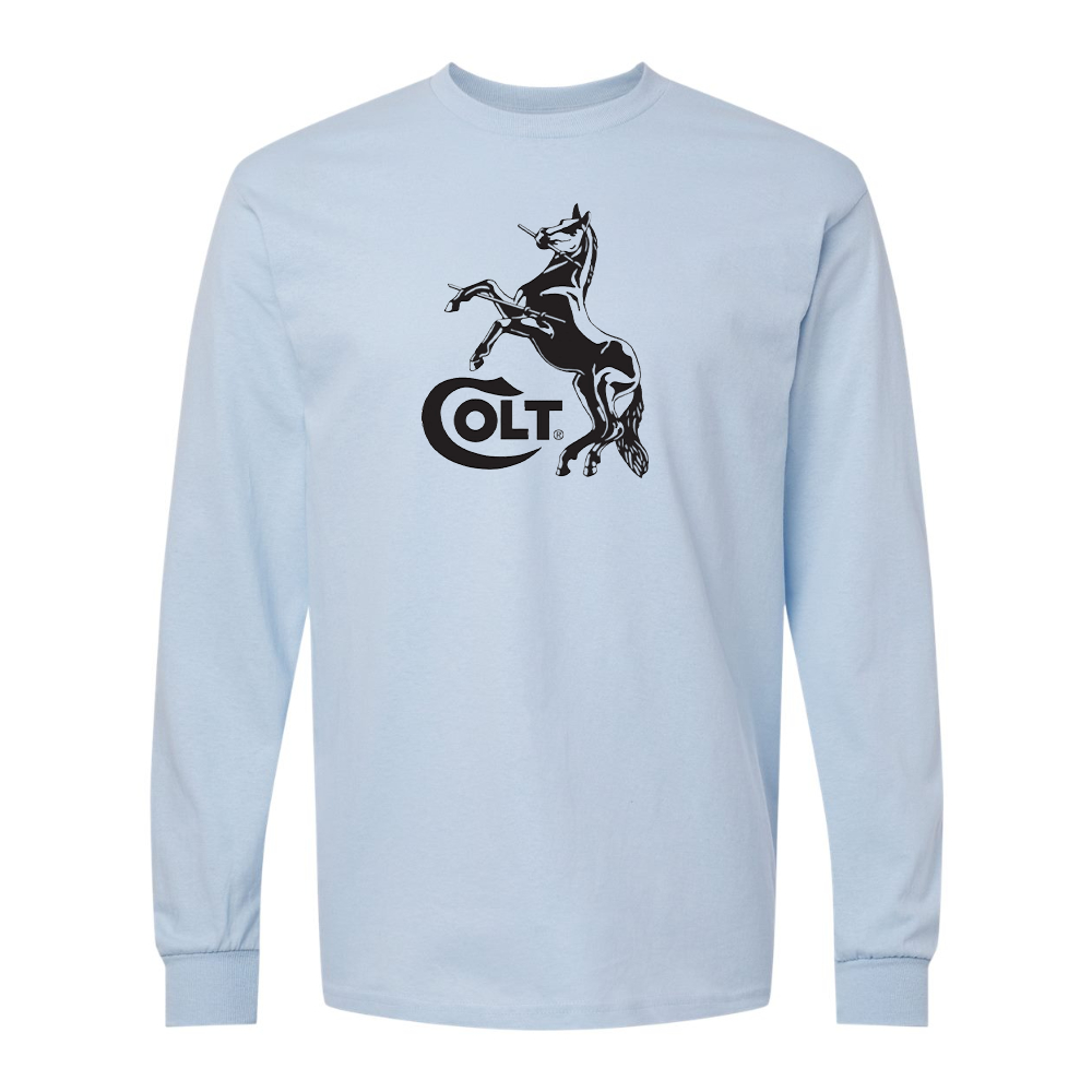Men's Colt Horse Gildan Heavy Cotton Long Sleeve T-Shirt