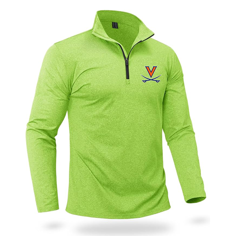 Men's (Design Here) Boladeci Men_s Quarter Zip Pullover Premium Fleece Lined Heather Long Sleeve Golf Shirts Midweight 1_4 Half Zip Sweatshirts