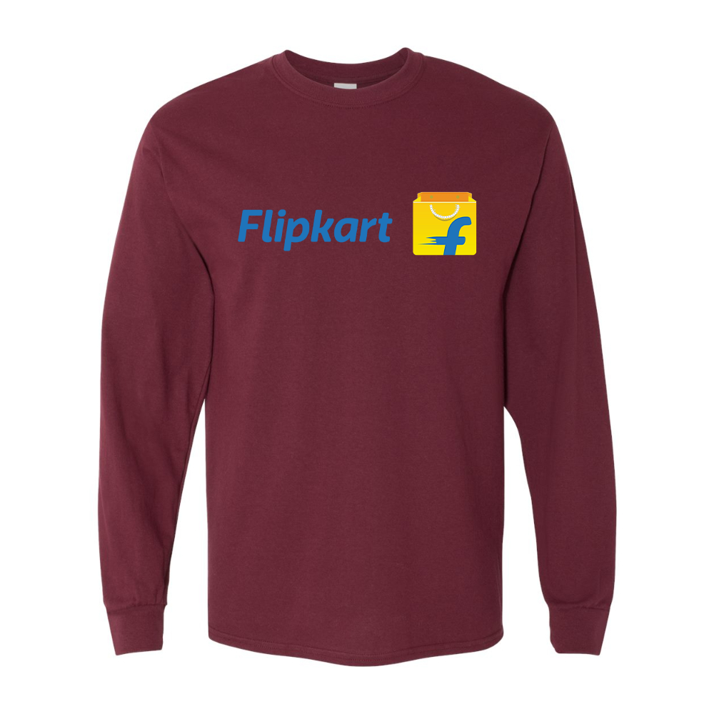 Men's Flipkart Gildan Heavy Cotton Long Sleeve T-Shirt