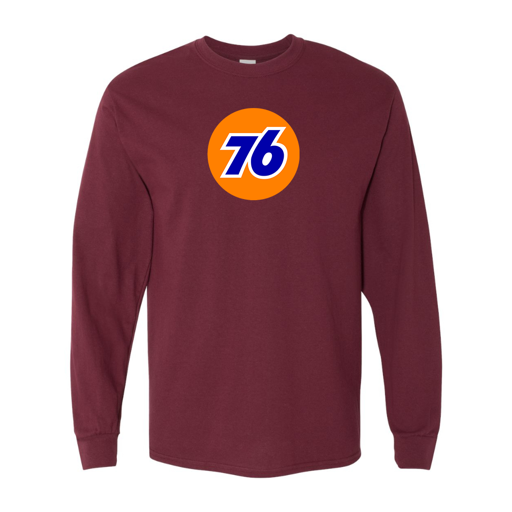 Men's 76 Gas Station Gildan Heavy Cotton Long Sleeve T-Shirt