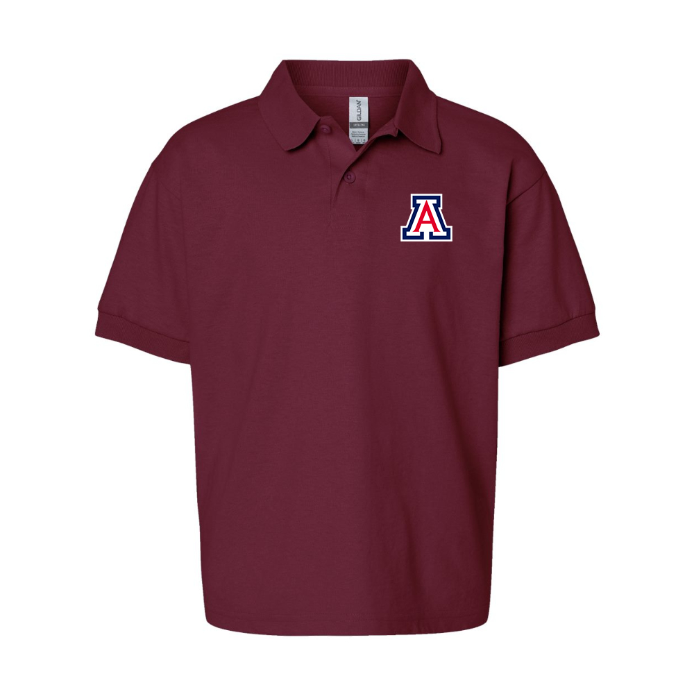 Youth Arizona Wildcats Gildan Dry Blend Jersey Polo