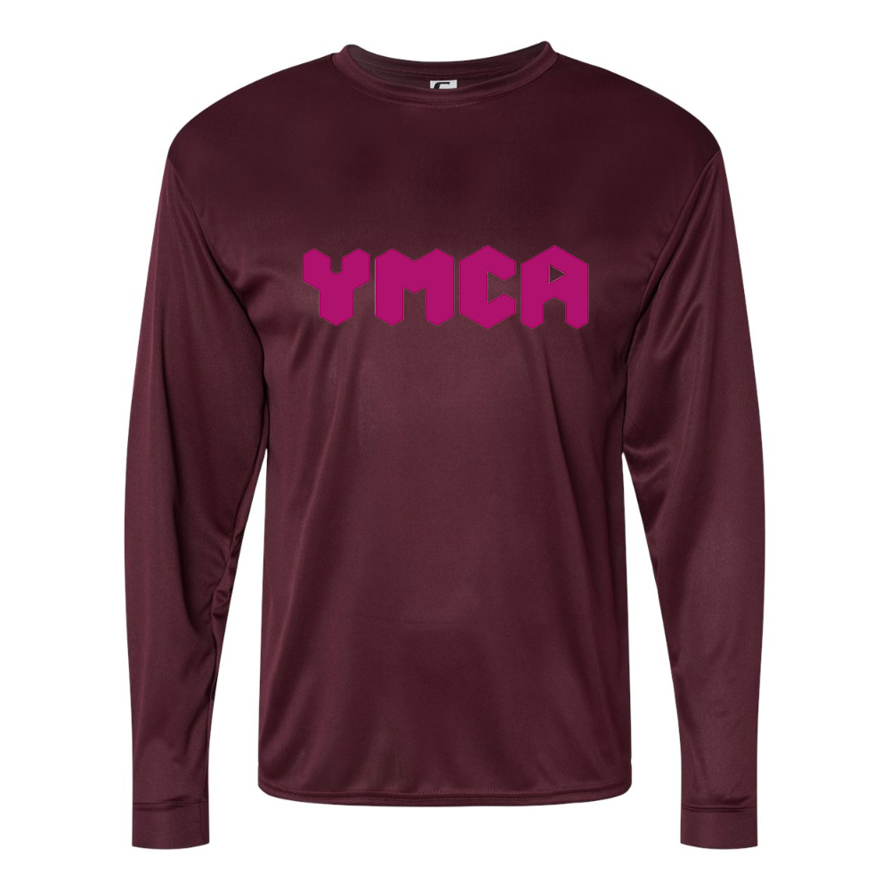 Men's YMCA Mauve Performance Long Sleeve T-Shirt