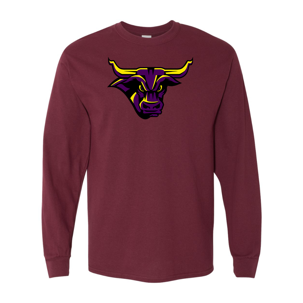 Men's Minnesota State Mavericks Gildan Heavy Cotton Long Sleeve T-Shirt