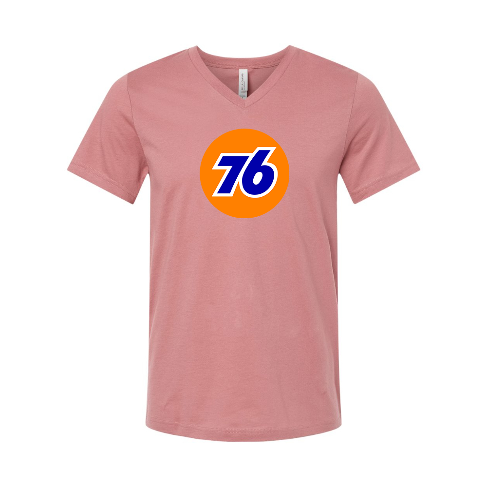 76 Gas Station BELLA CANVAS - Jersey V-Neck T-Shirt