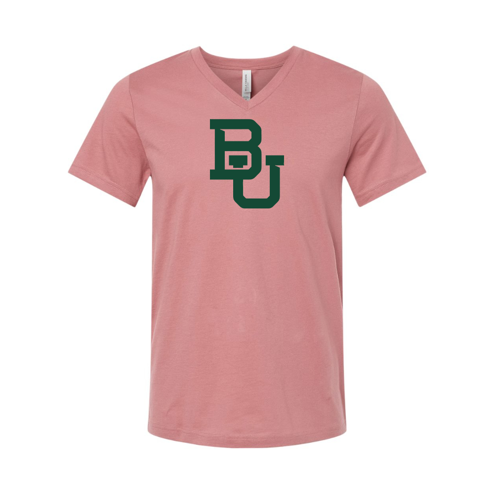 Baylor Bears BELLA CANVAS - Jersey V-Neck T-Shirt