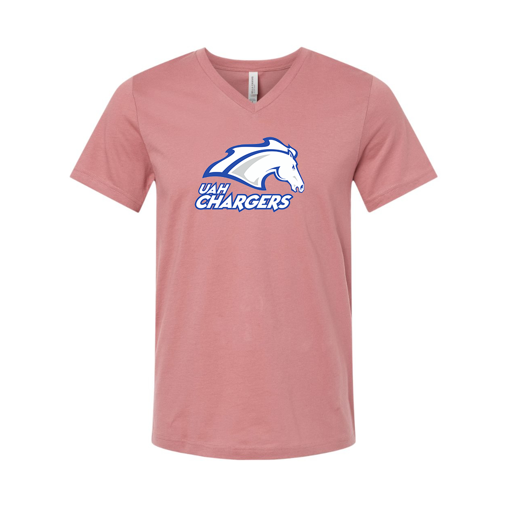 Alabama Huntsville Chargers BELLA CANVAS - Jersey V-Neck T-Shirt