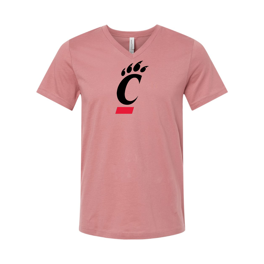 Cincinnati Bearcats BELLA CANVAS - Jersey V-Neck T-Shirt