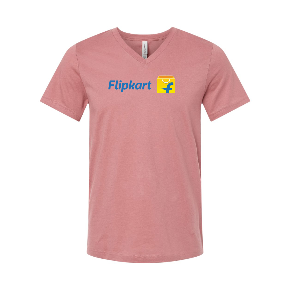 Flipkart BELLA CANVAS - Jersey V-Neck T-Shirt