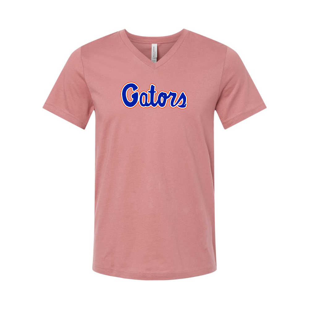 Florida Gators Script BELLA CANVAS - Jersey V-Neck T-Shirt