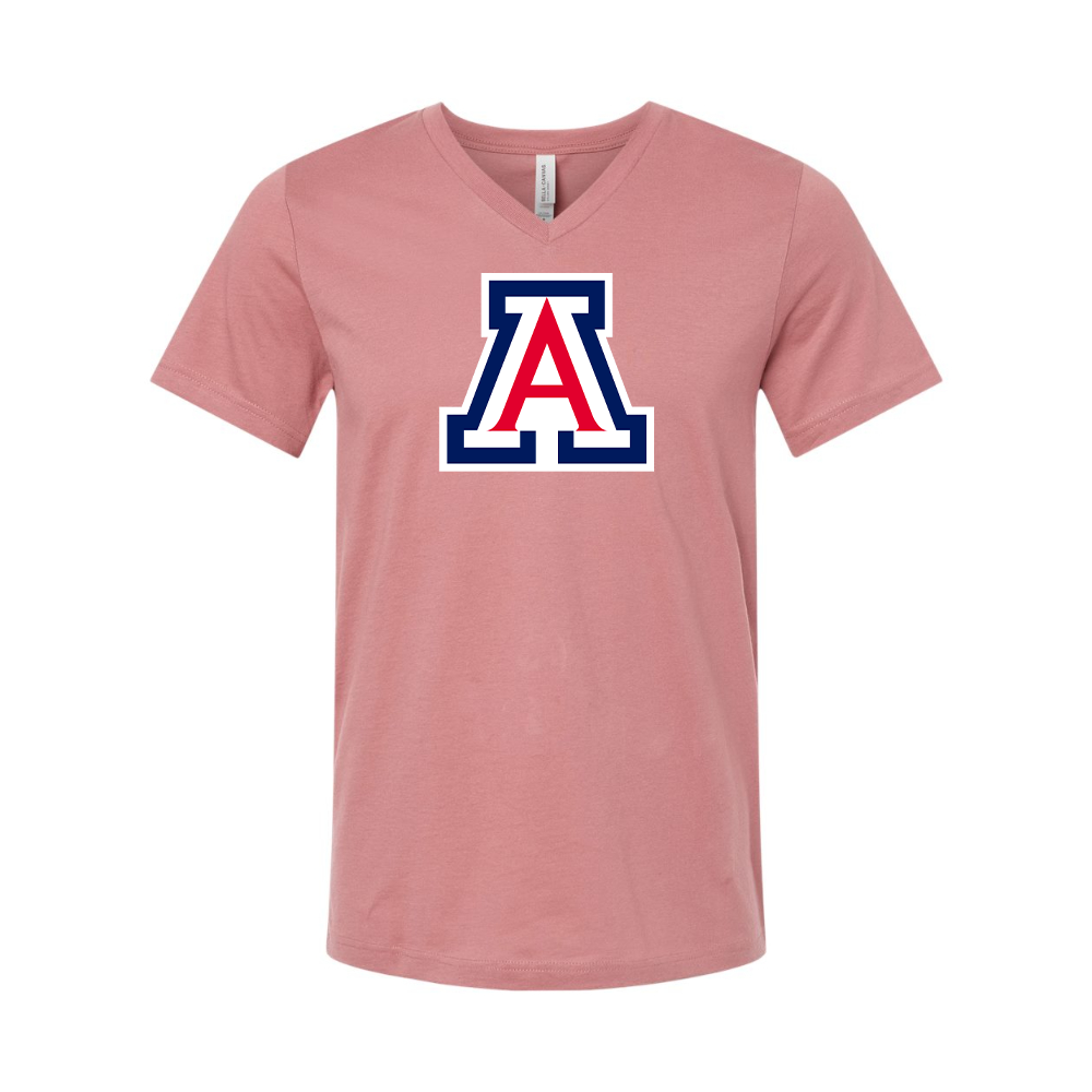 Arizona Wildcats BELLA CANVAS - Jersey V-Neck T-Shirt