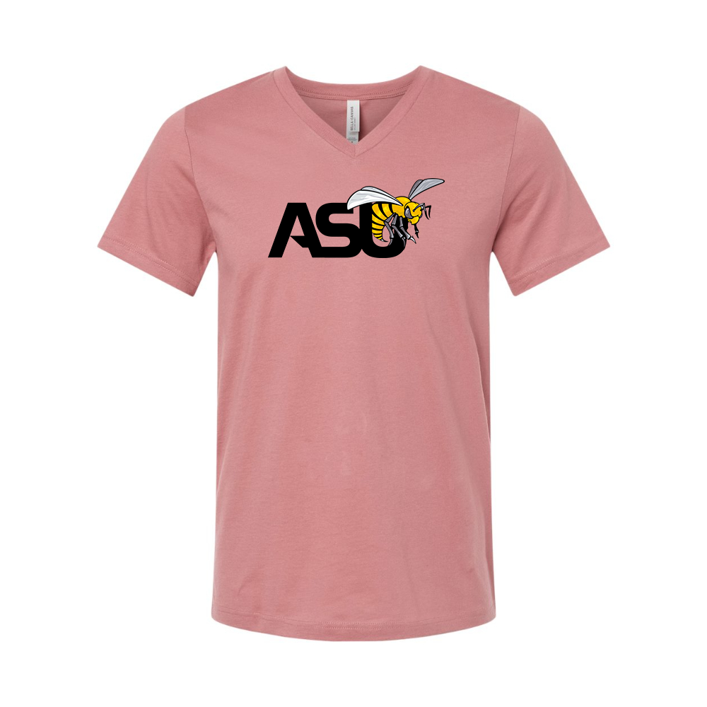 Alabama State Hornets BELLA CANVAS - Jersey V-Neck T-Shirt