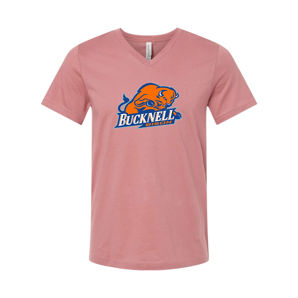 Bucknell Bison BELLA CANVAS - Jersey V-Neck T-Shirt