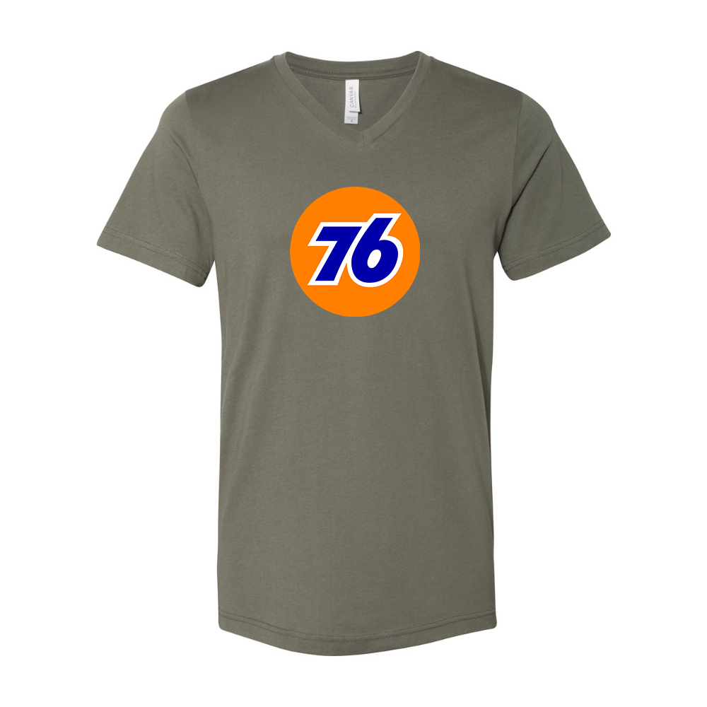 76 Gas Station BELLA CANVAS - Jersey V-Neck T-Shirt