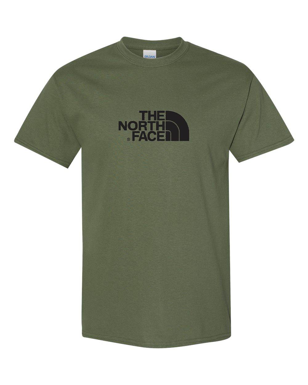 Men's The North Face Black Gildan Heavy Cotton T-Shirt