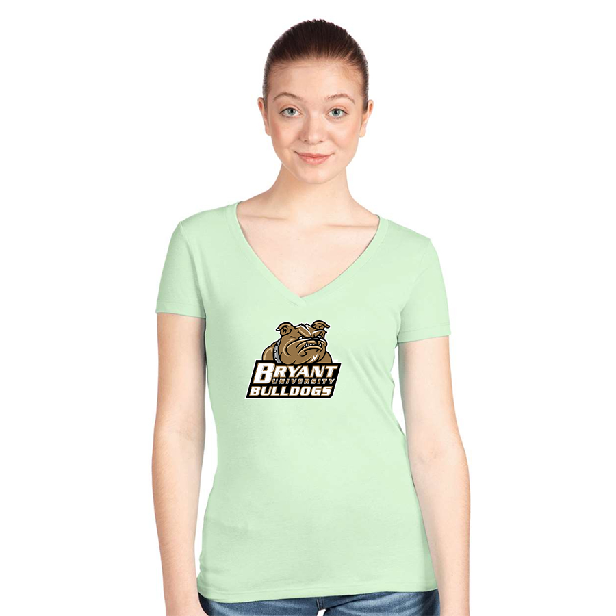Women's Bryant Bulldogs Next Level V-Neck T-Shirt
