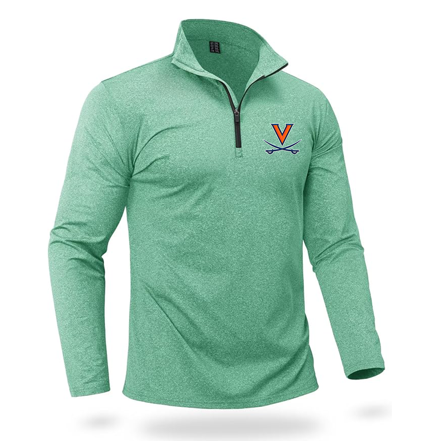 Men's (Design Here) Boladeci Men_s Quarter Zip Pullover Premium Fleece Lined Heather Long Sleeve Golf Shirts Midweight 1_4 Half Zip Sweatshirts