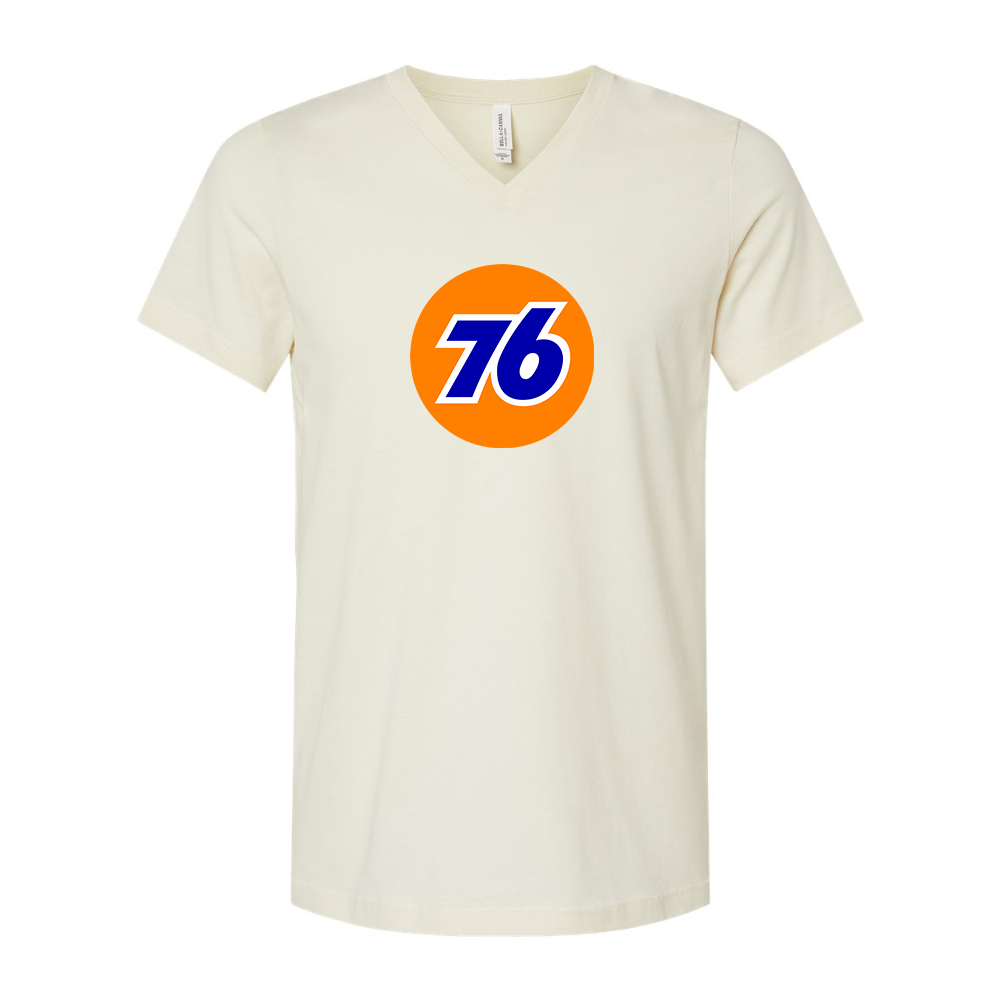 76 Gas Station BELLA CANVAS - Jersey V-Neck T-Shirt