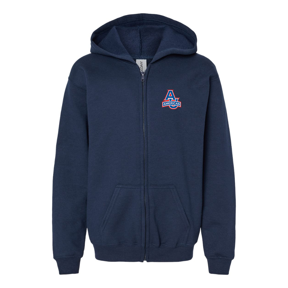 Youth American Eagles Gildan Heavy Blend Full Zip Hooded Sweatshirt