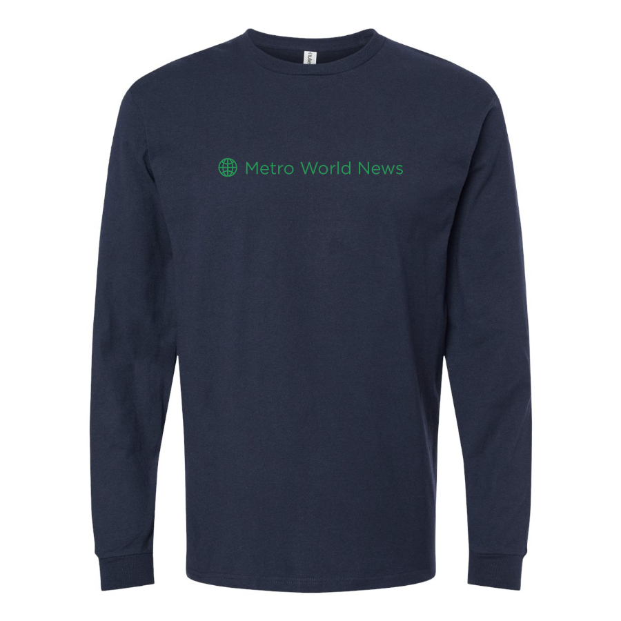 Men's Metro International Logo Cotton Long Sleeve T-Shirt