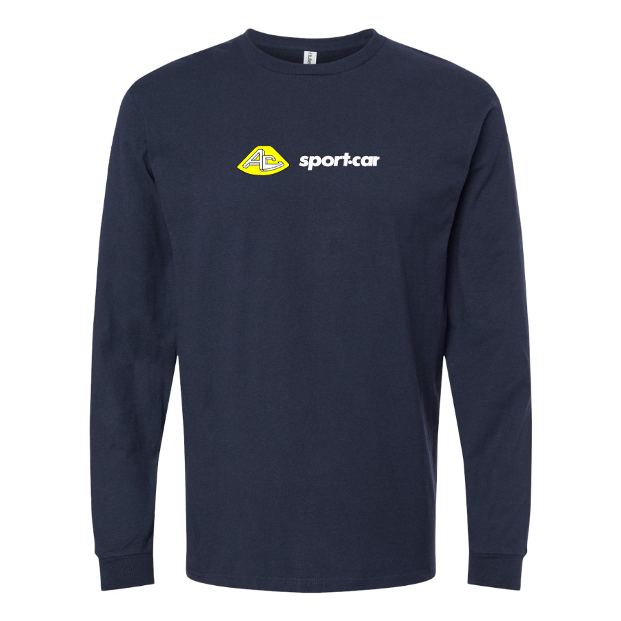 Men's AC Sport Car Logo Cotton Long Sleeve T-Shirt