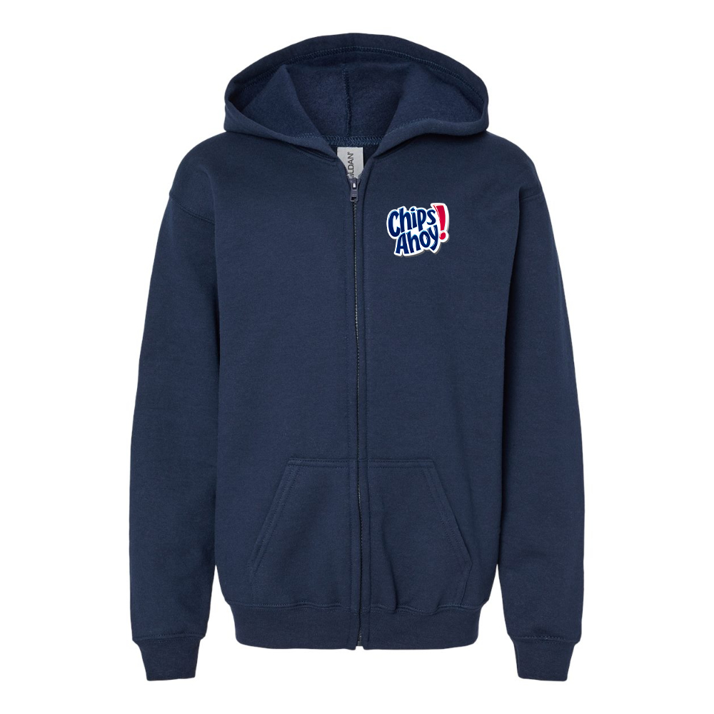 Youth Chips Ahoy Gildan Heavy Blend Full Zip Hooded Sweatshirt