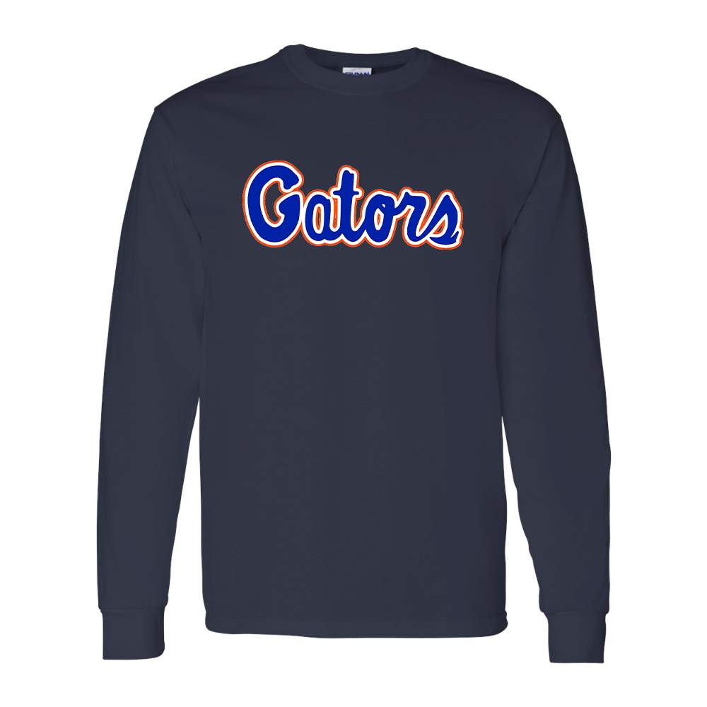 Men's Florida Gators Script Gildan Heavy Cotton Long Sleeve T-Shirt