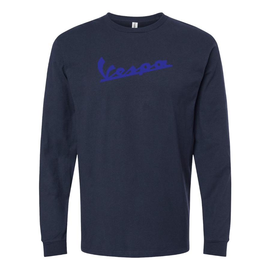 Men's Vespa Logo Cotton Long Sleeve T-Shirt