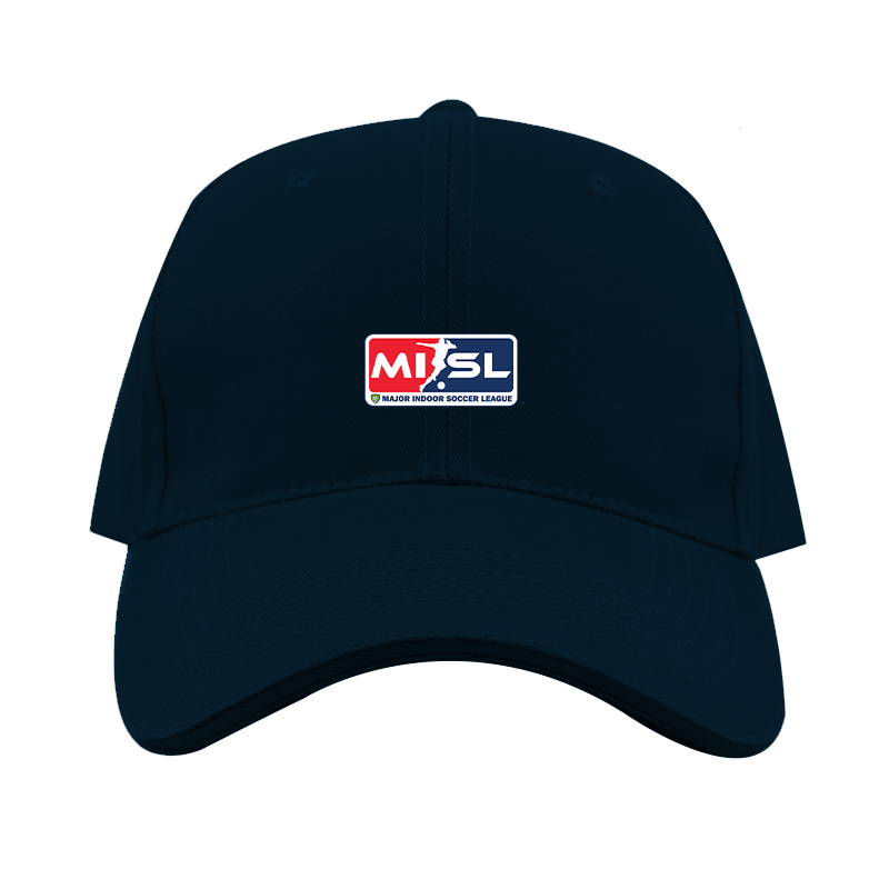 Major Indoor Soccer League Logo Dad Baseball Cap Hat